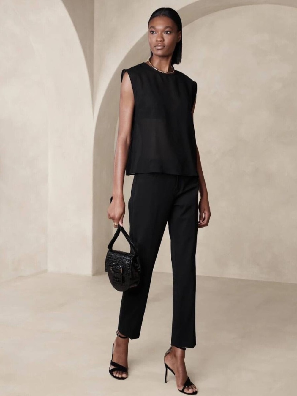 BR Siena Italian Wool Ankle Pants - NWT